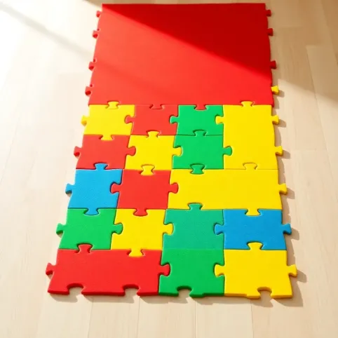 Mata na podłogę dla dzieci Puzzle