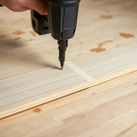 Montaż deski podłogowej na płycie OSB