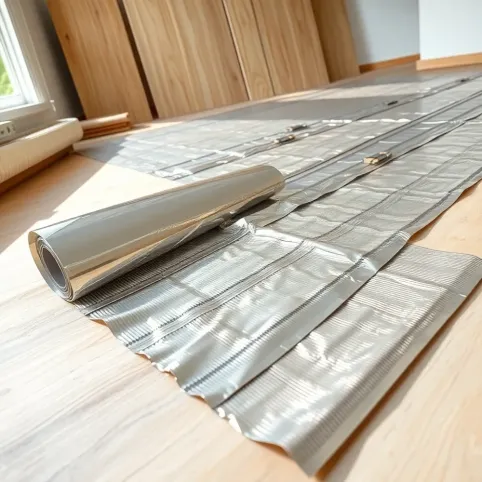 Montaż folii grzewczej pod panele