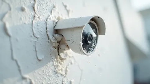 Montaż kamery na elewacji styropianowej