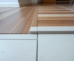 Montaż listwy łączącej panele z płytkami