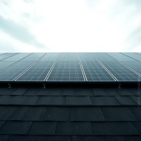 Montaż paneli fotowoltaicznych na dachu płaskim z papy