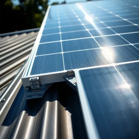 Montaż paneli fotowoltaicznych na dachu z blachy trapezowej