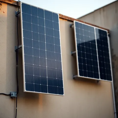 Montaż paneli fotowoltaicznych na ścianie