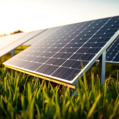 Montaż paneli fotowoltaicznych na stelażu