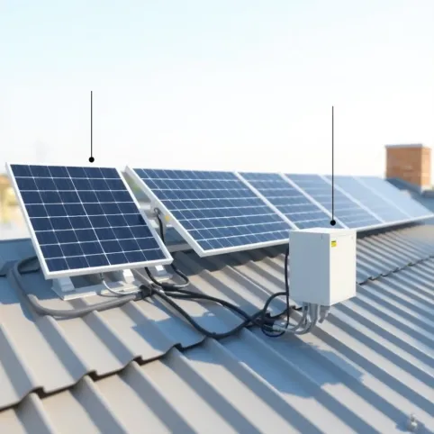 Montaż paneli fotowoltaicznych schemat