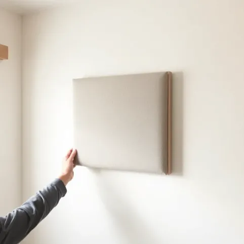 Montaż paneli tapicerowanych na ścianie