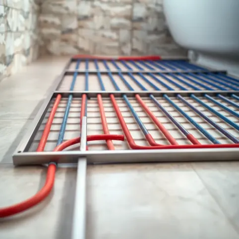 Montaż stelaża na ogrzewaniu podłogowym