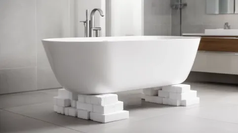 Montaż wanny na styropianie