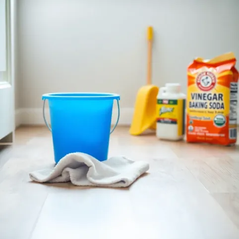 Mycie podłogi octem i soda