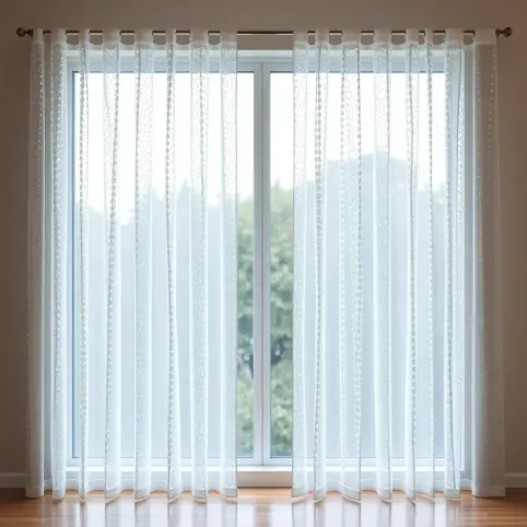 Nowoczesne firany panele z kryształkami