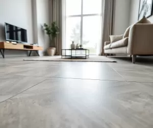 Nowoczesne płytki podłogowe do salonu