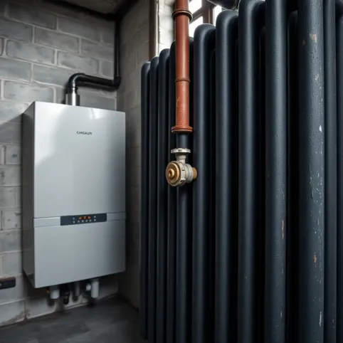 Nowoczesny piec gazowy a stara instalacja z żeliwnymi grzejnikami