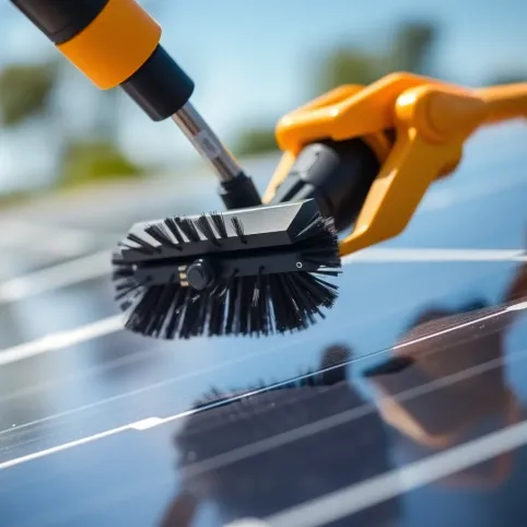 Obrotowa szczotka do mycia paneli fotowoltaicznych