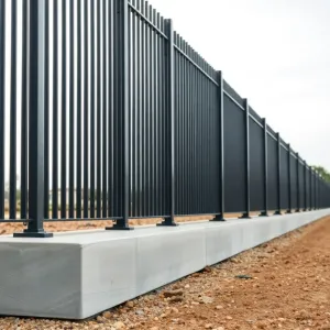 Ogrodzenie panelowe z podmurówką