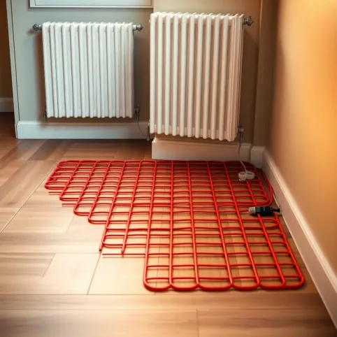 Ogrzewanie mieszane podłogowe i grzejnikowe