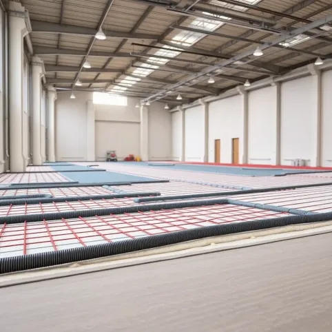 Ogrzewanie podłogowe na hali