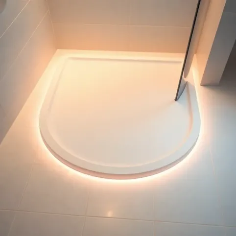 Ogrzewanie podłogowe pod prysznicem z brodzikiem