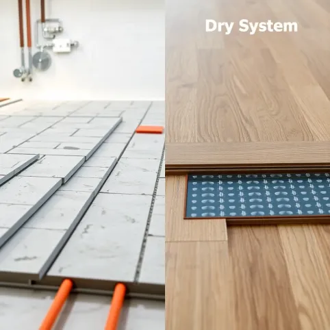 Ogrzewanie podłogowe suche czy mokre