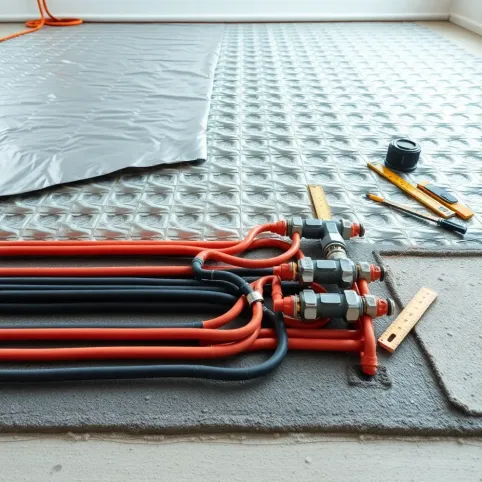 Ogrzewanie podłogowe wodne projekt