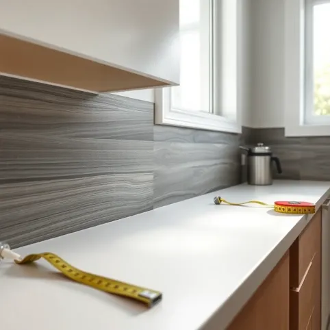 Panel przyblatowy laminowany montaż