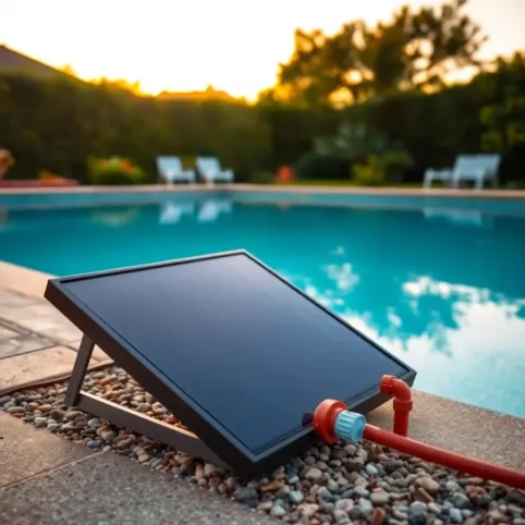 Panel solarny do grzania wody w basenie