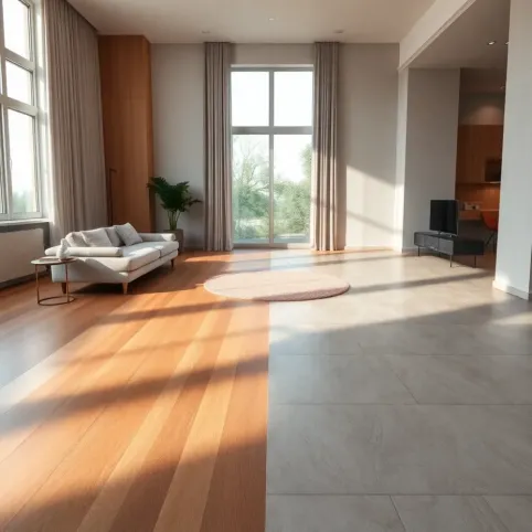 Panele czy płytki w salonie