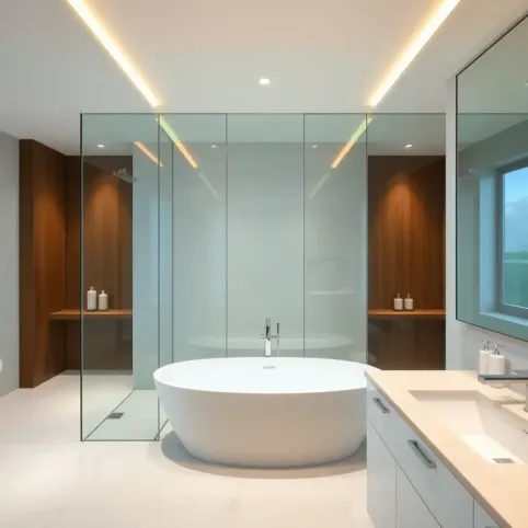 Panele szklane do łazienki na wymiar