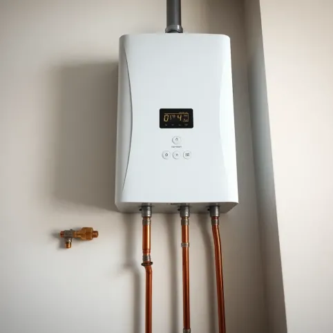 Piec gazowy do ogrzewania podłogowego i wody