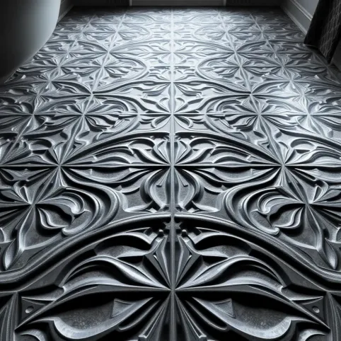 Płytki 3D do łazienki na podłogę