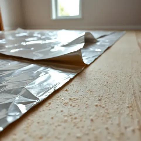 Podkład pod panele z folią aluminiową