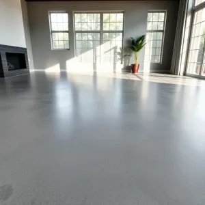 Podłoga betonowa w salonie
