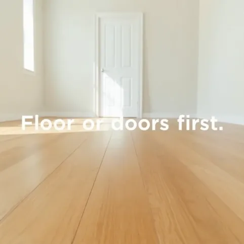 Podłoga czy drzwi co najpierw