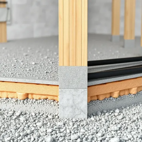 Podłoga na gruncie warstwy ogrzewanie podłogowe