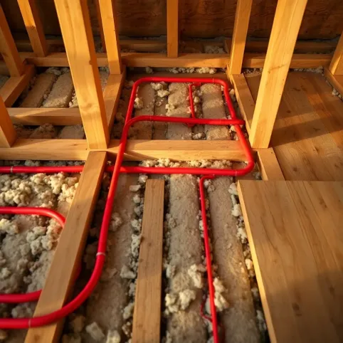 Podłoga na legarach ogrzewanie podłogowe