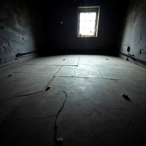 Podłoga w piwnicy w starym domu