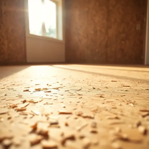 Podłoga z OSB w domku letniskowym