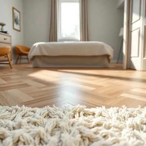 Podłogi w sypialni aranżację