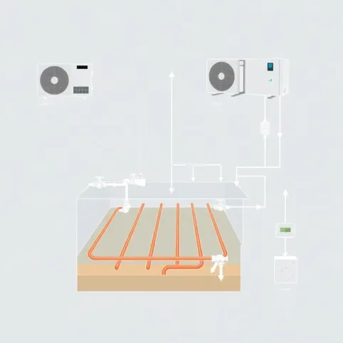 Pompą ciepła ogrzewanie podłogowe schemat