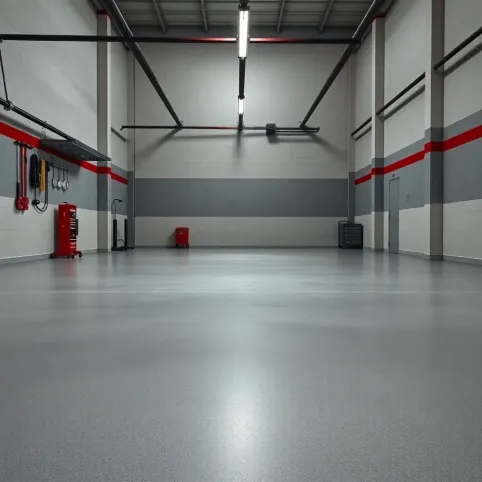 Posadzka przemysłowa w garażu