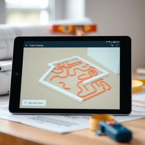 Program do projektowania ogrzewania podłogowego Android