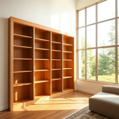 Przesuwny regał na książki