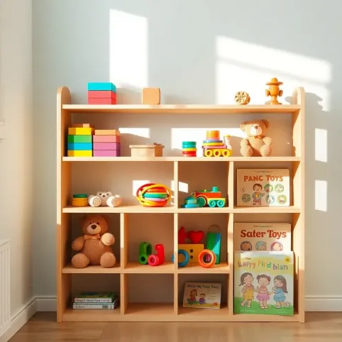 Regał dla dzieci na zabawki