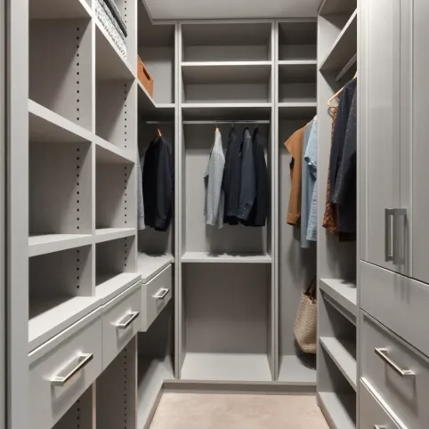 Regał do garderoby z szufladami