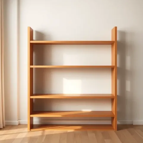 Regał drewniany do salonu