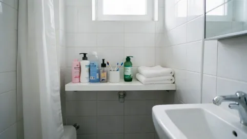 Regał łazienkowy wąski