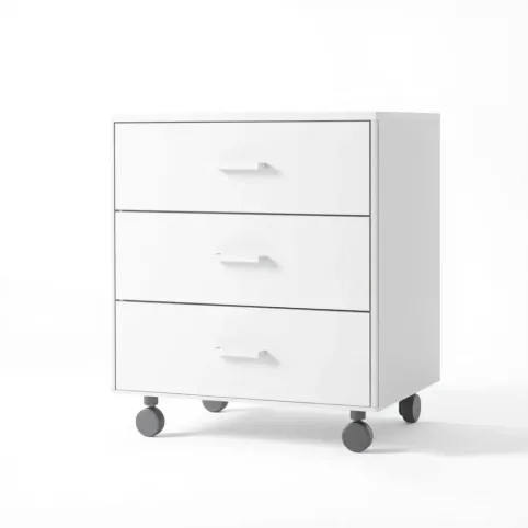 Regał na kółkach z szufladami