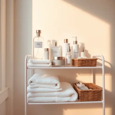 Regał na kosmetyki do łazienki