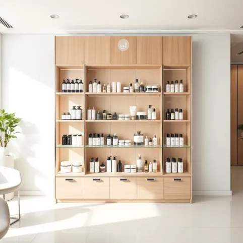 Regał na kosmetyki do salonu