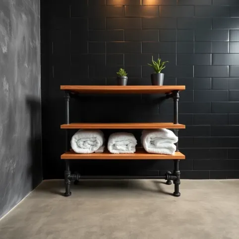 Regał na ręczniki loft